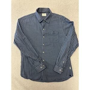 7 Diamonds Mens Long Sleeve Button Down Shirt Large